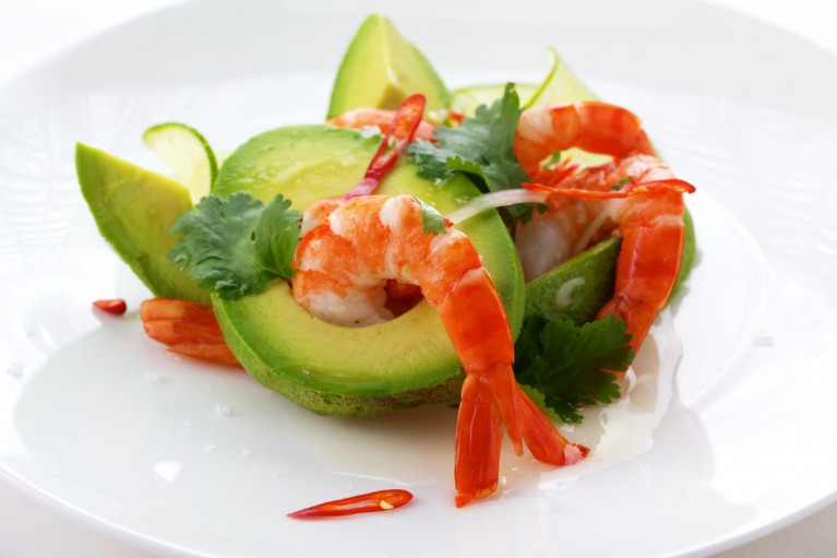 Ceviche von BioShrimps und Avocado