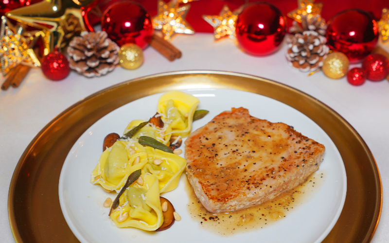 Thunfisch Steaks mit Tortellini
