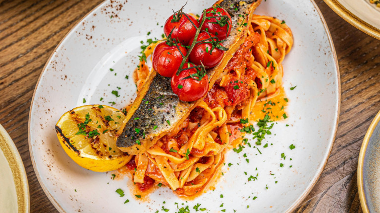 Branzino Filet mit Tomaten Linguine_NL2