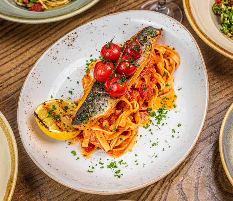 Branzino Filet mit Tomaten Linguine_NL2